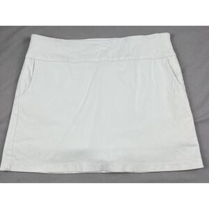 ATTYRE NEW YORK WOMEN WHITE ATHLETIC SKORT GOLF TENIS SKIRT BUILT IN SHORTS